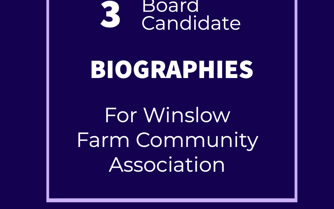Three WFCA Board Candidate Bios